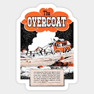 The Overcoat Buffalo Bill Western Cowboy Vintage Retro Comic Sticker